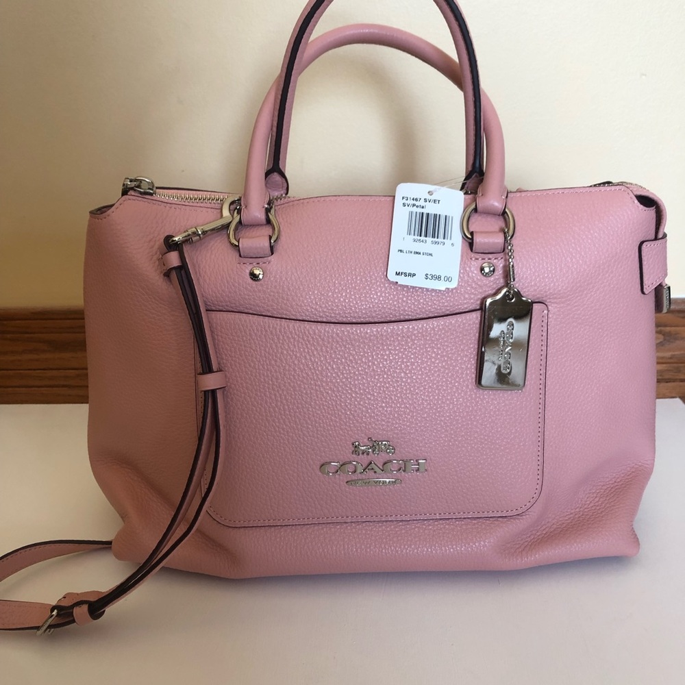 Coach Emma Satchel Petal Pink